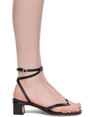 Rag & Bone Sandales À Talon Gemma Noires À Brides - Rose