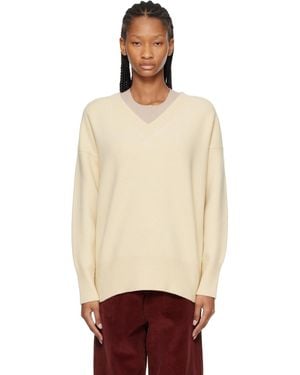 Rohe Classic V-Neck Sweater - Natural