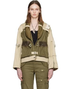 Isabel Marant Khaki & Julissa Bomber Jacket - Green