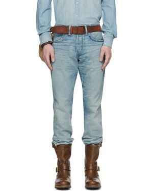 RRL ブルー スリムフィット ジーンズ