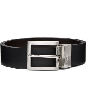 HUGO Pin-Buckle Reversible Belt - Black