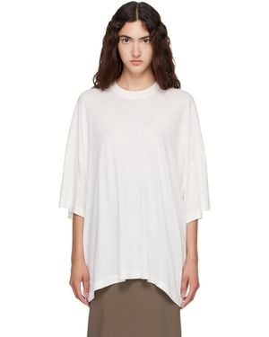 R2W Off- Kent Cotton Cash Half Sleeve T-Shirt - White