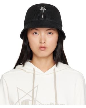 Rick Owens Chapeau bob gilligan noir édition champion - Blanc
