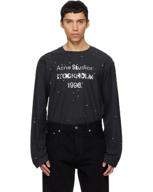 Acne Studios Logo T-Shirt - Black