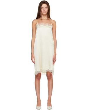 R2W Milena Silk Lace Midi Dress - White