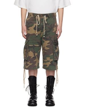 Satoshi Nakamoto Khaki Board Shorts - Green