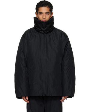 ALAINPAUL Oversized Padded Minimalist Anorak - Black