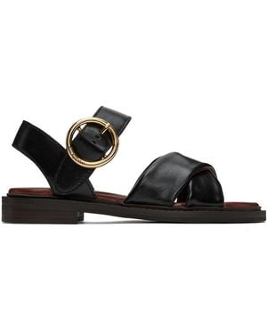 See By Chloé Black Lyna Sandals
