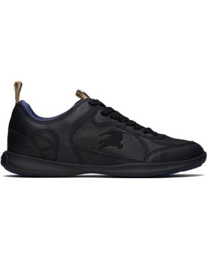 Burberry Baskets Matrix Noires En Cuir