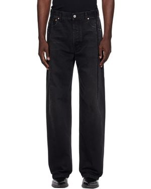 Vetements Pinched Cut-Up Jeans - Black