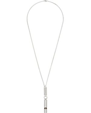 In Gold We Trust Whistle Necklace - Metallic