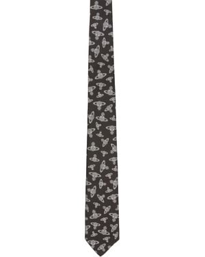 Vivienne Westwood Silk Tie - Black