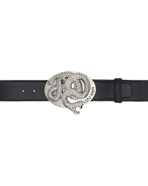 Lu'u Dan Twisted Snake Cowboy Belt - Black