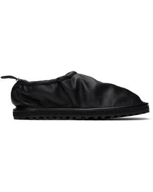【関税込み】Dries Van Noten ブラック シアリング スリッパ メンズ Dries Van Noten スリッパ | オンラインセールは最大51