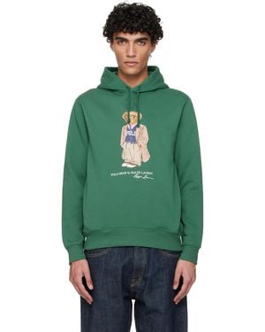 Polo Ralph Lauren 'Polo Bear' Fleece Hoodie - Green
