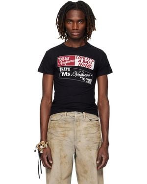 VAQUERA Bumper Sticker T-Shirt - Black