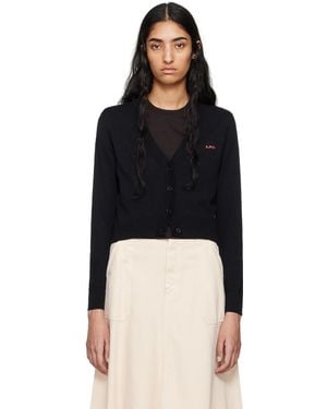 A.P.C. ネイビー Bérénice カーディガン - ブラック