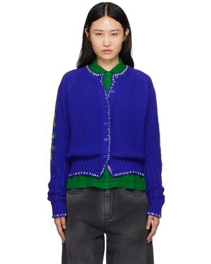 YMC Lotus Cardigan - Blue