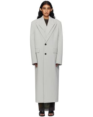 Jean Paul Gaultier Double Layer Body Detail Coat - Black
