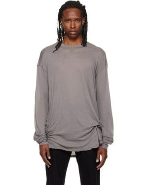 Rick Owens Tower Rick S Jumbo L/S T-Shirt - Grey