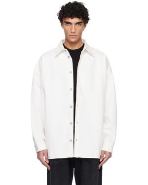 Balmain Off- Denim Overshirt - White