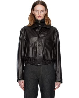 Lemaire Soft Leather Jacket - Black