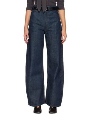 Lemaire High Waisted Curved - Blue