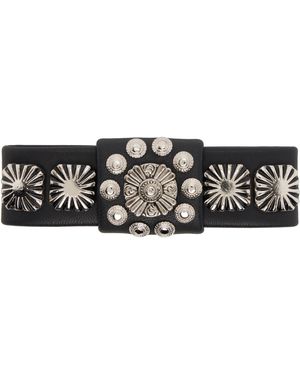 Toga Leather Hair Clip - Black