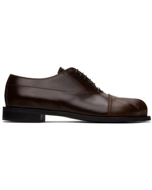 JW Anderson Brown Paw Oxfords - Black