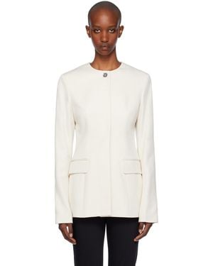 TOTEME Collarless Cinched Jacket in Black | Lyst UK