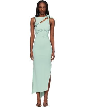 Coperni Flower Midi Dress - Black