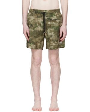 Amiri Kahki Camo Ma Swim Shorts - Green
