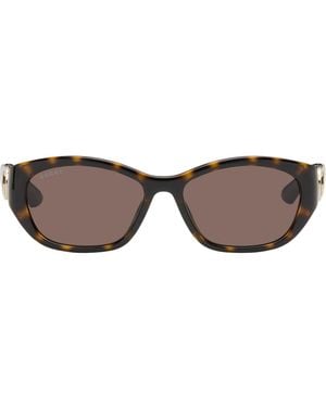Gucci Hailey Round Sunglasses - Brown