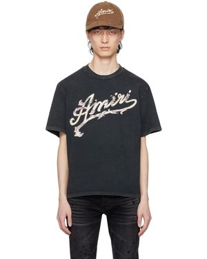 Amiri ブラック Filigree Tシャツ