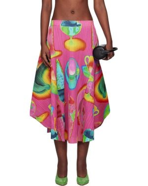 Pleats Please Issey Miyake Thermal Foods Midi Skirt - Multicolour