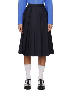 DUNST Double-Layer Long Skirt in Black | Lyst