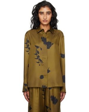 MM by Max Mara カーキ Eraclea シャツ - マルチカラー