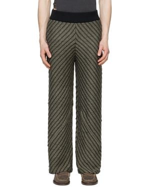 Isa Boulder Ssense Exclusive Khaki Trousers - Black