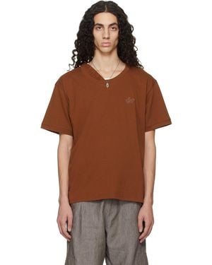 Serapis Tan Waistband T-Shirt - Brown