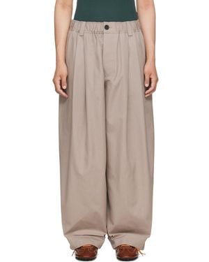 Marni Pleated Trousers - Natural