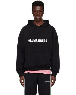 Palm Angels Palm Hills Regular Hoodie - Black
