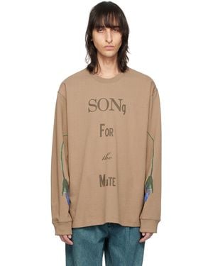 【関税込み】Song for the Mute ベージュ SFTM スウェットシャツ メンズ Song For The Mute スウェットシャツ | オンラインセール