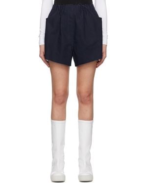 Raf Simons Elastic Waistband Shorts - Blue