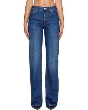 Mugler Washed Five Pocket Straight Jeans - Blue
