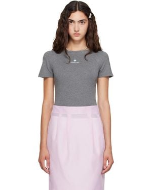 ShuShu/Tong Short Sleeve Bodysuit - Grey