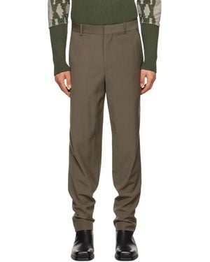 Steven Passaro Taupe Four-Pocket Trousers - Black