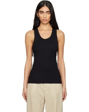 Wardrobe NYC Ribbed Tank Top - Black
