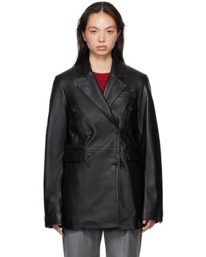 Loulou de Saison Benetra Leather Jacket - Black