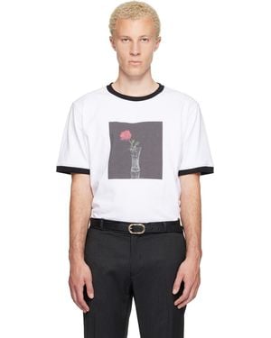 Ernest W. Baker Rose Print T-Shirt - White