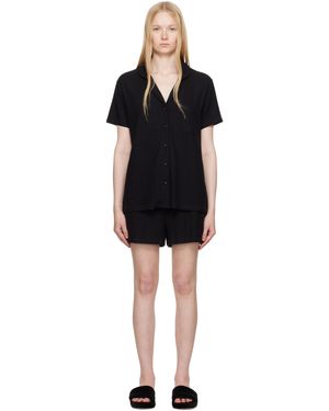 Skims ブラック Soft Lounge ショート スリープ パジャマセット